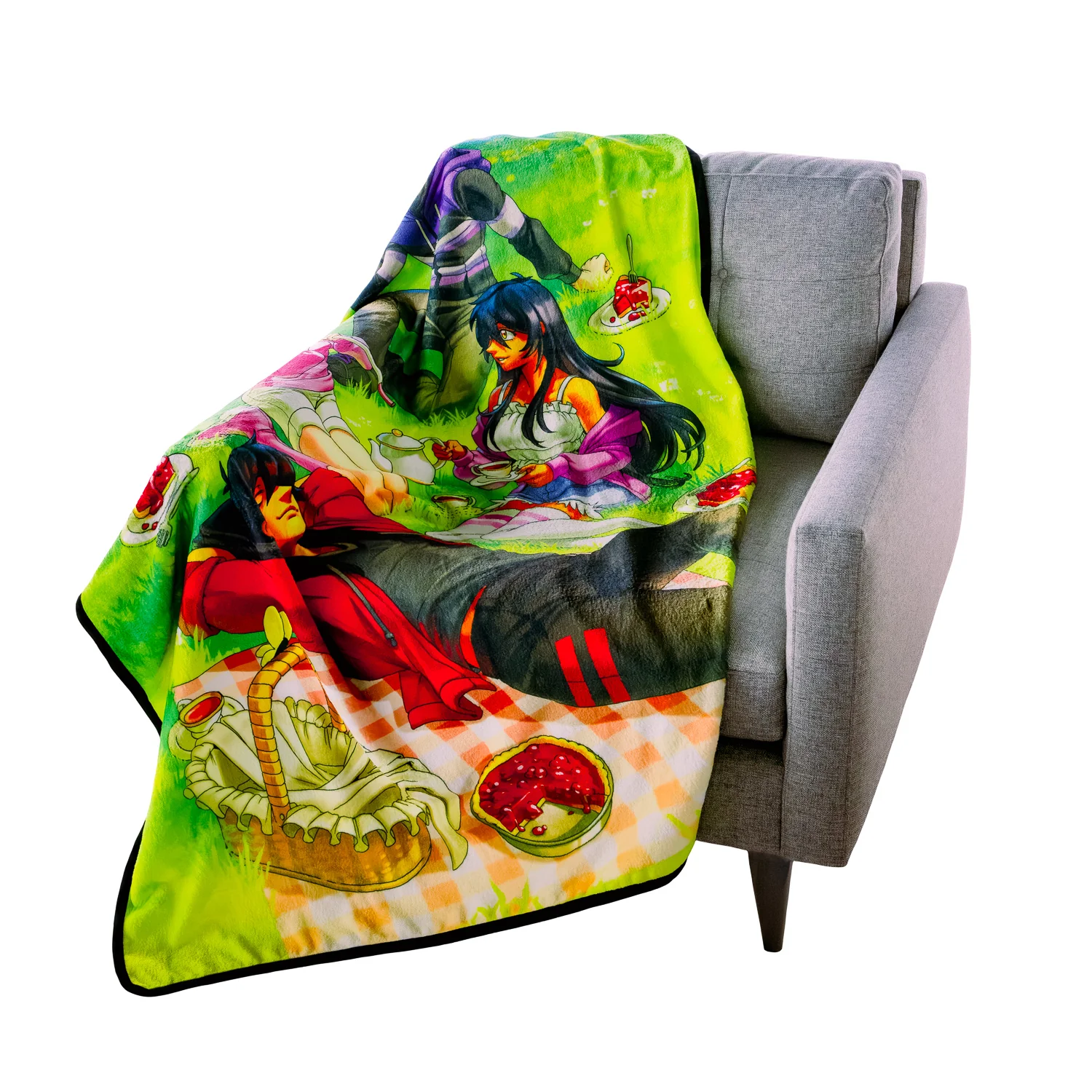 Aphmau & Friends Picnic Fleece Blanket - Image 4